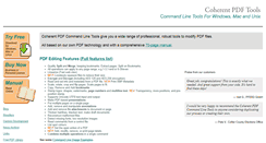 Desktop Screenshot of coherentpdf.com